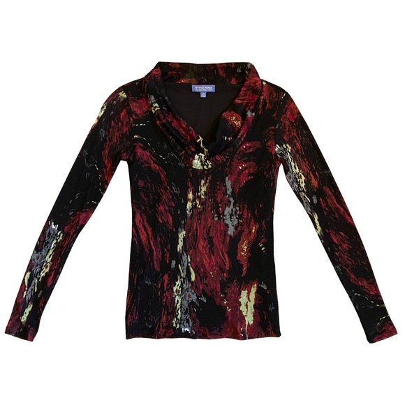 Vivienne Tam Tops - Vivienne Tam ❤️ Pullover Cowl Neck Long Sleeve Top